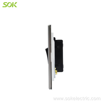 20AX Double Pole Switch with Neon Stainless Steel